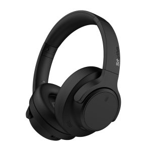 Srhythm NiceComfort 15 (2nd Gen) Hybrid Noise Cancelling Wireless Headphones,Bluetooth 6.0,with Low Latency,Spatial Audio,ENC,120Hrs Black